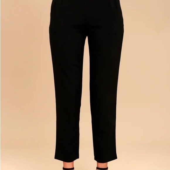 LULUS Black High-Waisted Trousers - Picture 3 of 3